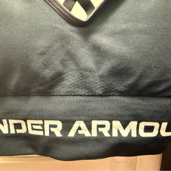 Under Armour Seamless Longline Sports Bras Black XS 2 Pack NWT - Picture 2 of 5
